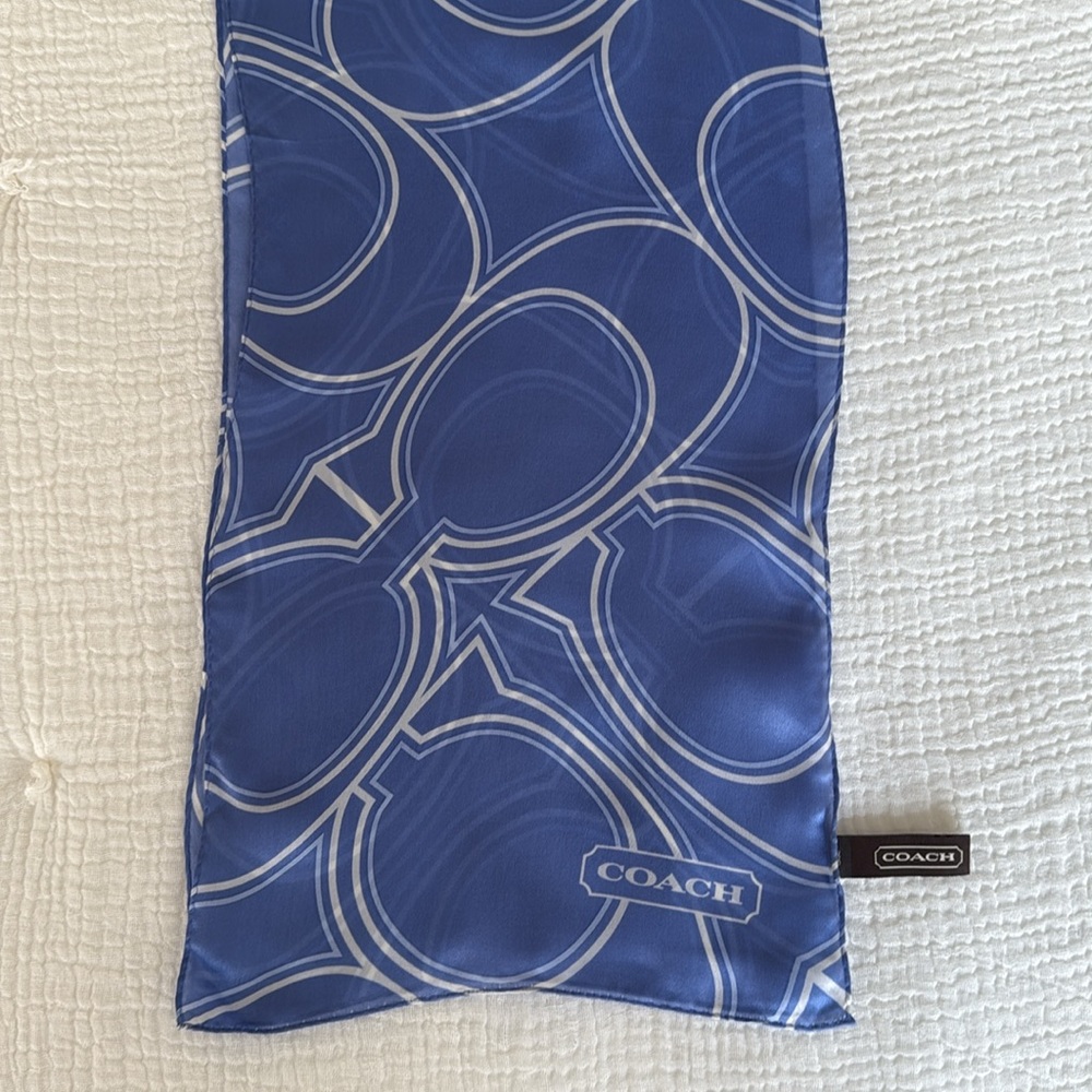 Coach Silk Long Scarf